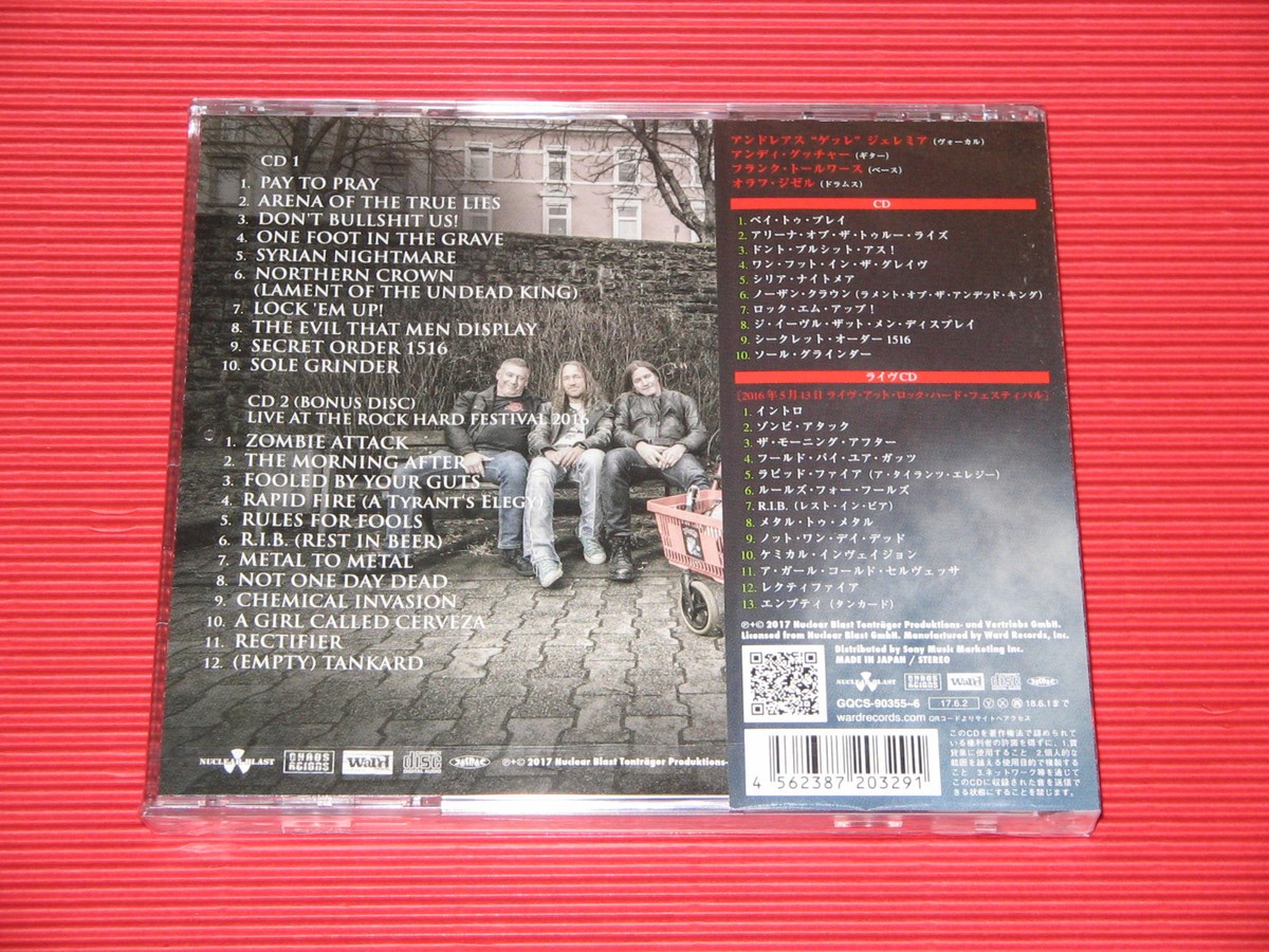 4HT 2017 JAPAN CD TANKARD One Foot In The Grave with Bonus Live CD