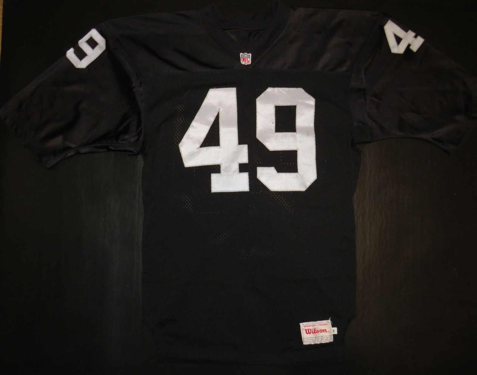 49 Freeman NFL RAIDERS SILVER & BLACK #49 FREEMAN size 46 Oakland, Los Angeles ...