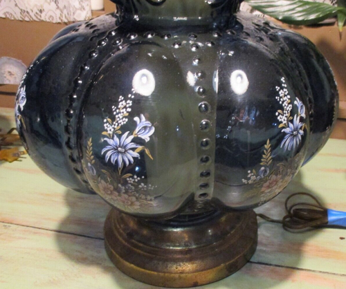 Hollywood Regency Mid Century Falkenstein Floral 3 way Bubble Lamp - Picture 13 of 18