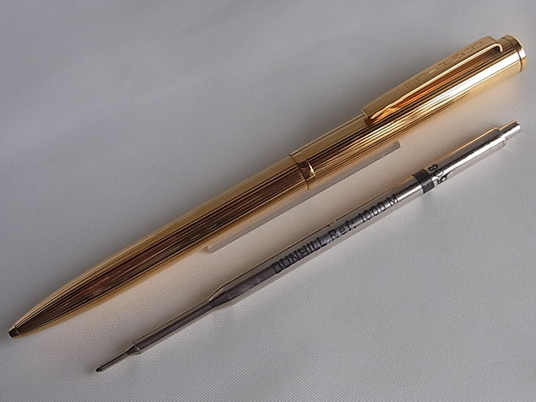 筆記具 Dunhill 14k fountain pen Dunhill Gold Plated Ballpoint Pen | eBay