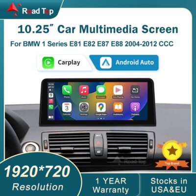 Wirless CarPlay GPS Touch Screen For BMW 1 Series E81 E82 E87 E88 2004-2011 CCC
