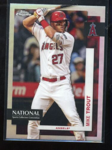 2024 Topps National Convention - Topps Chrome Baseball Mike Trout #MLB-19