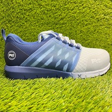 Timberland PRO Radius Womens Size 9 Blue Gray Composite Toe Safety Work Shoes