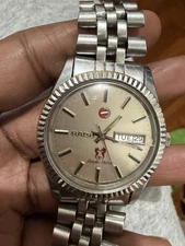 Vintage 1980s Rado Purple Horse Swiss Men's Watch  the Bracelet Needs Repair