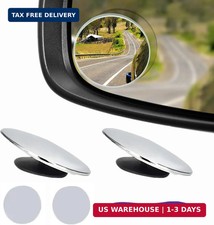 2 pcs Blind Spot Mirrors, 2" Round HD Glass Convex 360 Wide Angle Side Rear Vie