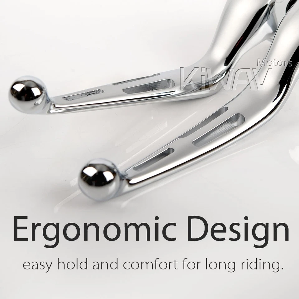 VAWiK Kit de palanca cromada de 3 ranuras para Harley CVO '15-'16 Street Glide FLHXSE Foto 4 de 4