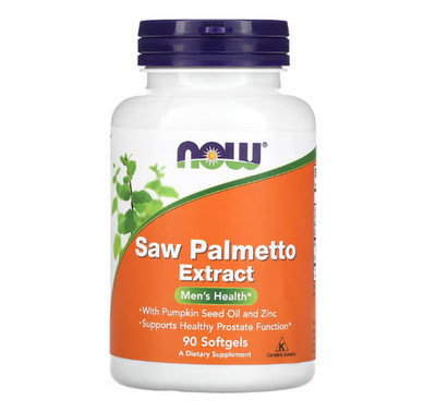 NOW Foods, Sägepalmenbeerenextrakt, mit Kürbiskernöl und Zink, 160 mg, 90 Kapsel