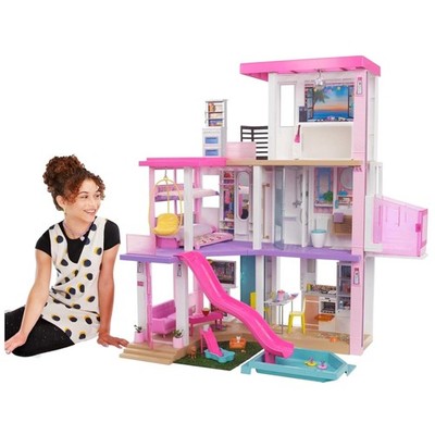Barbie Dreamhouse 3-Story Dollhouse with Pool, Slide & 75+ Customizable Pieces