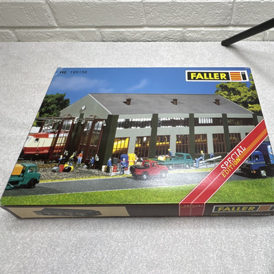 FALLER 195156 HO 1:87 E-Lokschuppen Shed Kit, Plastic, Special Edition Vinatge