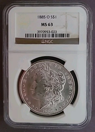 1885-0 MS63 NGC Morgan Silver Dollar $1.00: Unc. 90% Silver