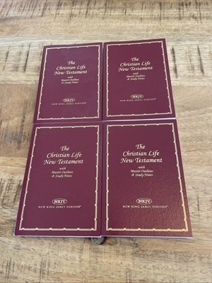 FOUR The Christian Life New Testament Master Outlines & Study Notes NKJV 1982