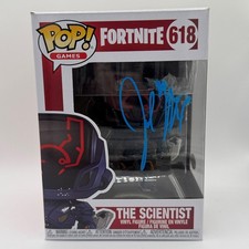 Joel McHale "Fortnite" AUTOGRAPH Signed 'The Scientist' 618 Funko Pop ACOA