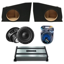 Alpine W10S4 10" Subwoofer Bundle Fits Chevy Coupe 10-13 Sub Box Sealed w/ Amp