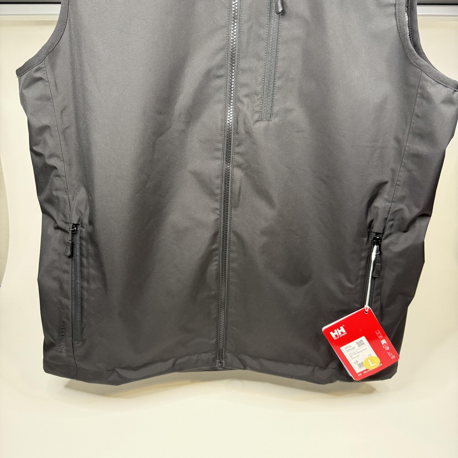 Helly Hansen Crew Vest 2.0 Mens Large Black Helly Tech Sailing Waterproof Gear