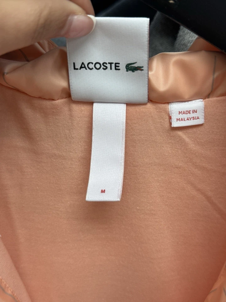 SUPREME x Lacoste Rejilla Reflectante Nylon Anorak Melocotón Talla M Foto 4 de 4