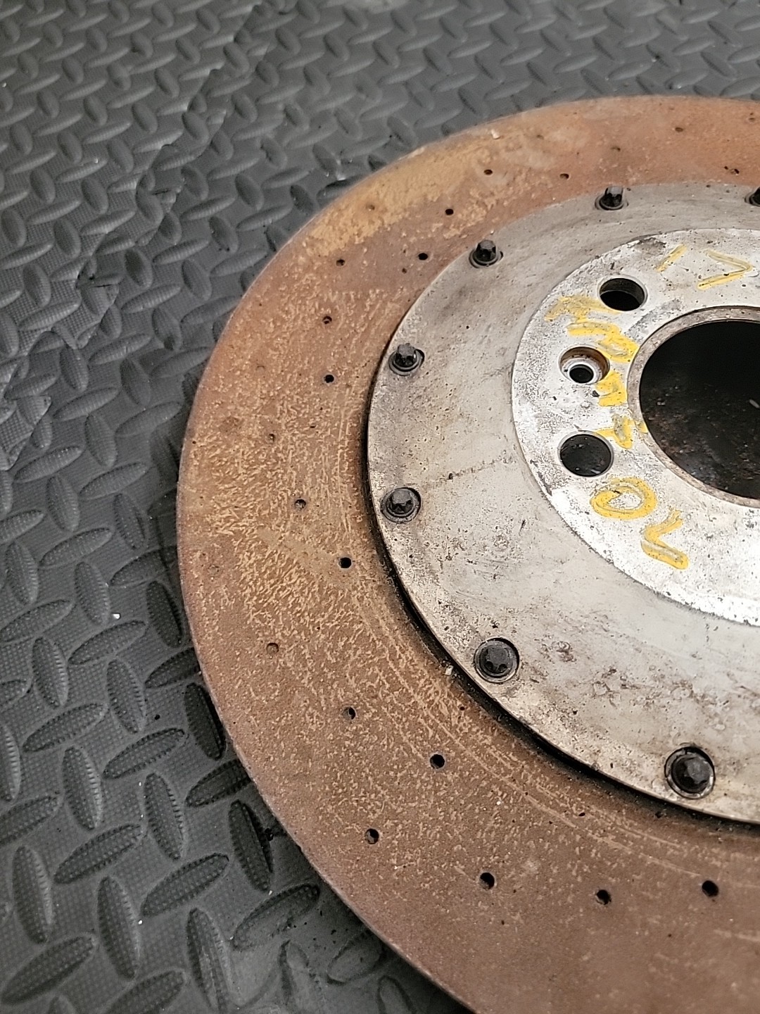 2017 MCLAREN 570gt FRONT Left BRAKE DISC ROTOR STEEL DRILLED CP2494-2488