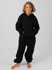 Comfrt Signature Hoodie & Jogger Sweatpants Bundle Unisex Kids XL Black