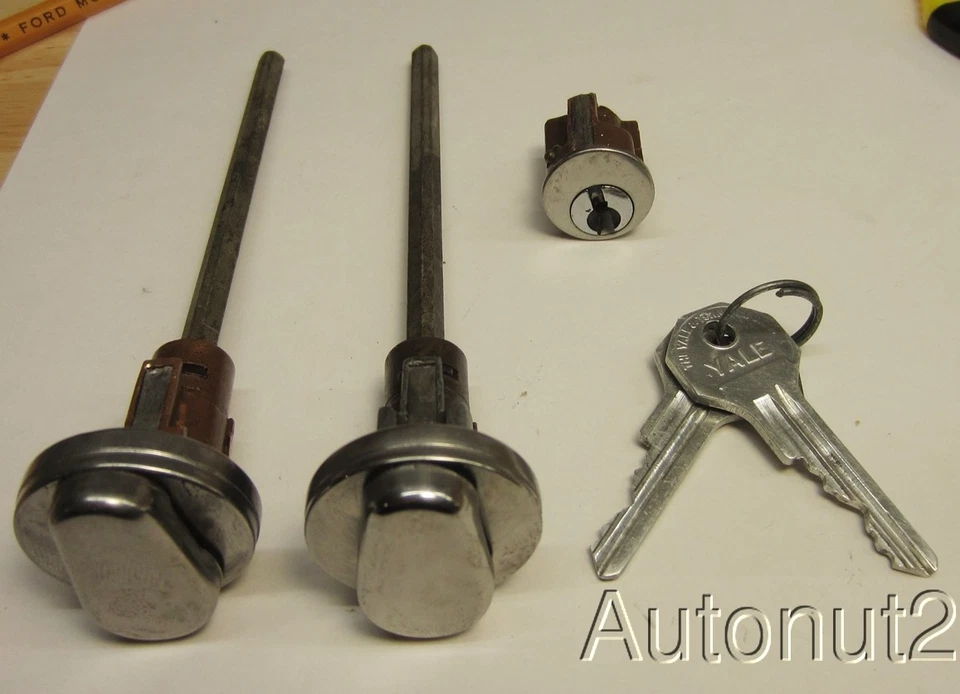 Juego de cerraduras Dodge Plymouth Chrysler 1949 1950 1951 1953 1954 1955 puertas encendidas Foto 2 de 4