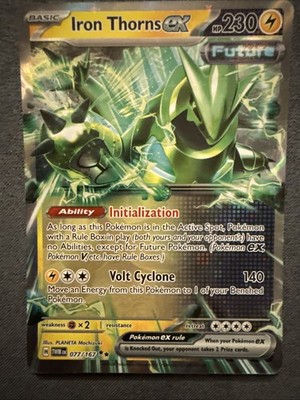 Pokémon TCG Iron Thorns EX 077/167 Sv06 Twilight Masquerade Holo Double Rare