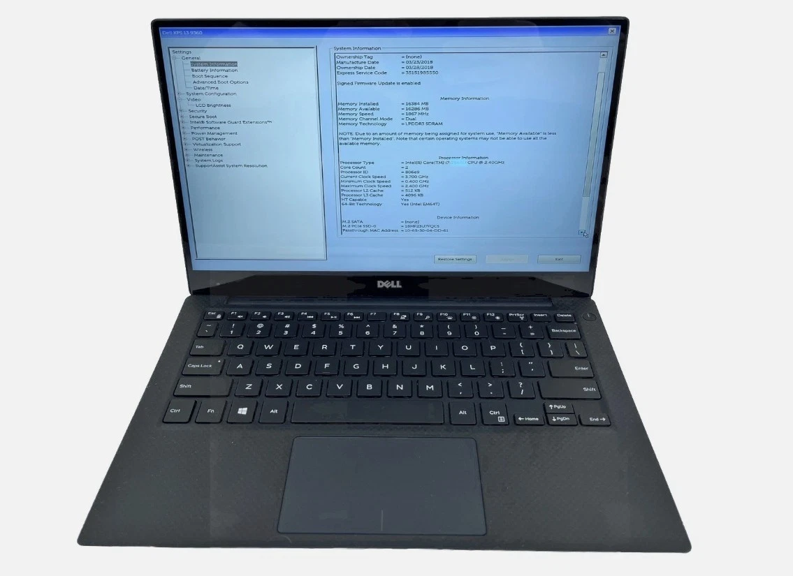 Dell XPS 13 9360 512GB SSD PC Laptops & Netbooks for Sale | Shop