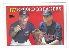 1988 TOPPS, 87 RECORD BREAKERS, NIEKROS SURPASS PERRYS TO SET WIN RECORD