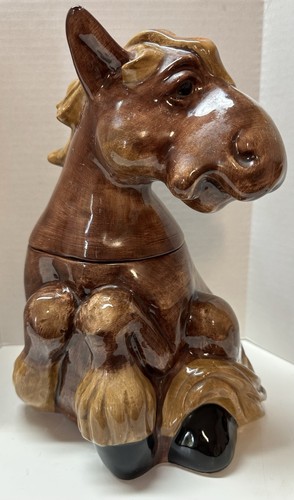 VERY RARE Vintage Montana Lifestyles by Montana Silversmiths  ELMER COOKIE JAR