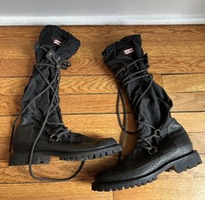 HUNTER Summit Waterproof Boots Black Size 8 Amazonas SUMT 1016 Lace Up