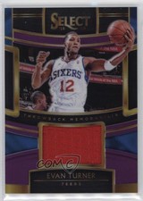 2018-19 Panini Select Throwback Memorabilia Purple Prizm 31/99 Evan Turner 1u6