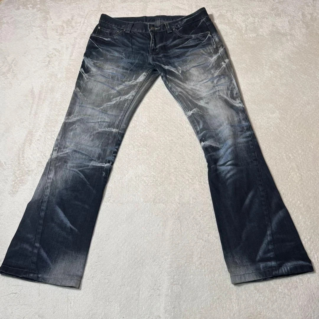 TORNADO MART 00s Y2K Bell Bottom Denim Archive Men's Size L Ships