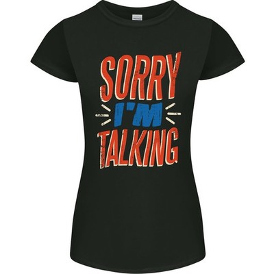 Im Reden Lustig Sarkasmus Sarkastisch Slogan Damen Petite Schnitt T-Shirt