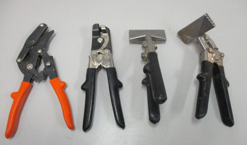 Malco 3" Hand Seamers, Hole Punch Crimper & Klenks Straight Cut Shear