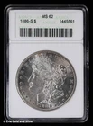 1886-S $1 Morgan Silver Dollar ANACS MS 62