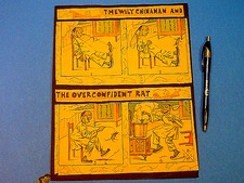 1898 THE OVER CONFIDENT RAT NEWSPAPER COMIC STRIP~BJL~B.J.L.