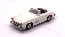 Praline PKW Auto Modell 1/87 H0 - Mercedes 300 SL weiß Cabrio Oldtimer Roadster