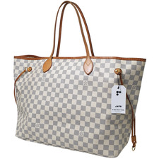 NO TARIFF Auth Louis Vuitton Neverfull GM Damieer Azur N51108 Guaranteed CLA776