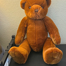 Russplus, Inc. Vintage Brown Teddy Bear Plush Stuffed Animal 12in 1996 KCD