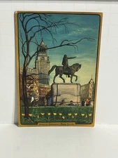 Union Square New York NY Washington Statue Postcard B15