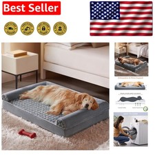 Washable Plush Orthopedic Dog Bed 36x27 for Large Breeds - Comfort  Durability