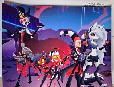 Helluva Boss Waterproof Glossy Sticker 8.5'' By 11'' Stolas, Blitz, Loona, Moxxie,