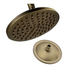 Round Rain Shower Head in Antique Brass Finish for Bathroom Renovation