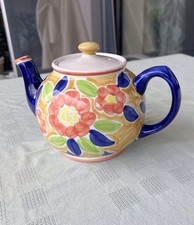 Teekanne mit Deckel - Schön Bunt handbemalt - Fassungsvermögen ca. 1,2 Liter TOP