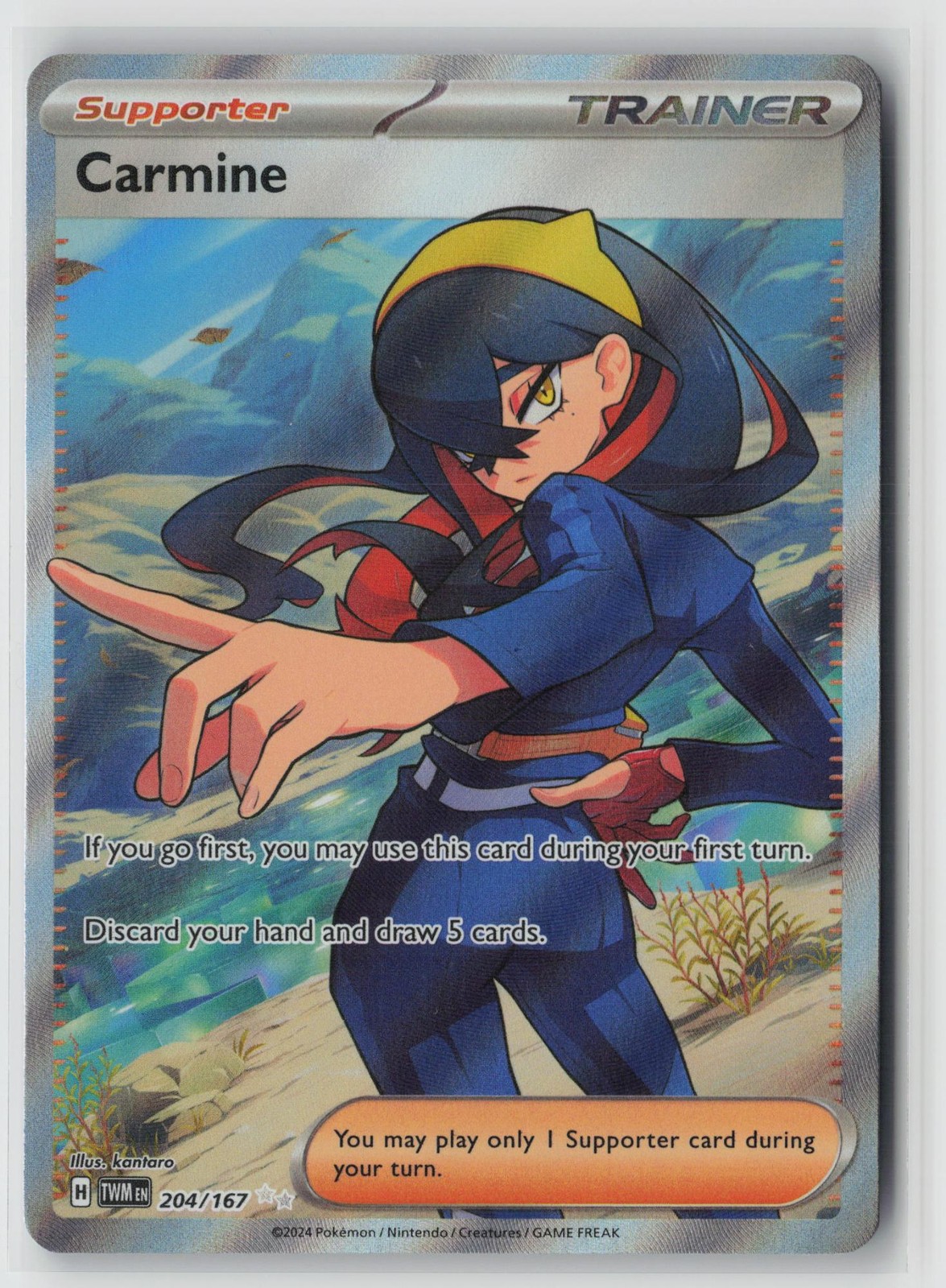 Carmine 204/167 Ultra Rare Twilight Masquerade Pokemon Holo Near Mint