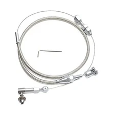  36" Hi-Tech Throttle Cable, Stainless Steel Braided Throttle 36" Cable Kit