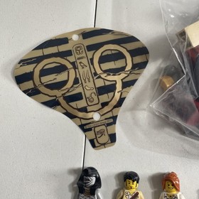 Lego Pharaoh's Quest 7325 Cursed Cobra Statue w/ 3 Minifigs **Incomplete**