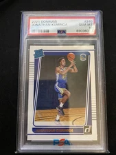 2021 Donruss Jonathan Kuminga Base Rookie - PSA 10 - Warriors/Free Agent -Invest