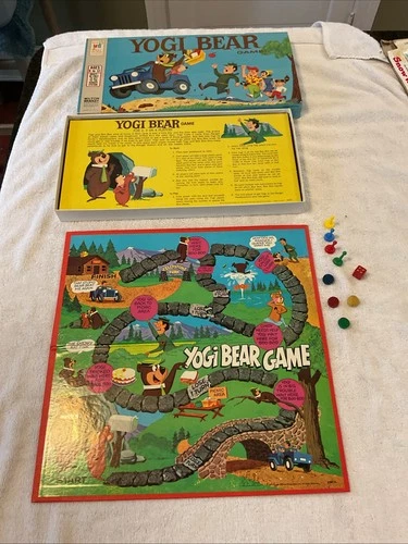 1971 Yogi Bear Board Game Vintage Milton Bradley Nice & Clean