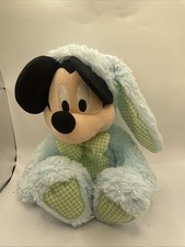 RETIRED DISNEY STORE AUTHENTIC EXCLUSIVE MICKEY MOUSE EASTER BUNNY 14" PLUSH