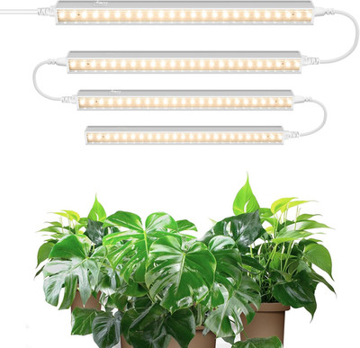 Barrina T5 Pflanzenlampe LED, Gelb, 29Cm, Vollspektrum Sonnenlicht, Verkettbare 