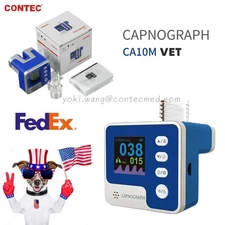 CA10M VET Capnograph Veterinary Mainstream ETCO2  Respiration Machine with Alarm