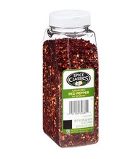 Spice Classics Crushed Red Pepper 12 oz One 12 Ounce Container of Dried